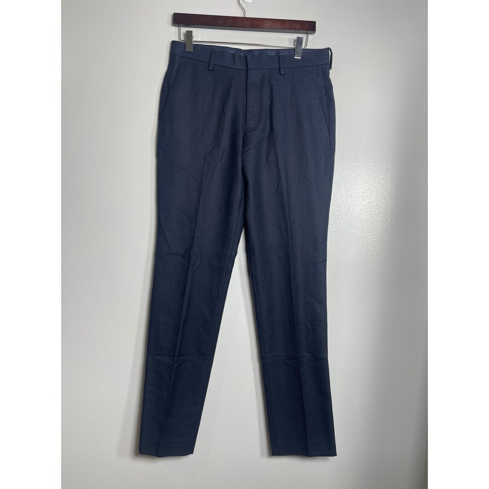 J.CREW Ludlow Slim-fit Suit Pant in English Cotton-wool Blend Blue 30x32 BH231